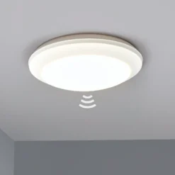 Plafón con sensor Umberta 2 x E27 blanco