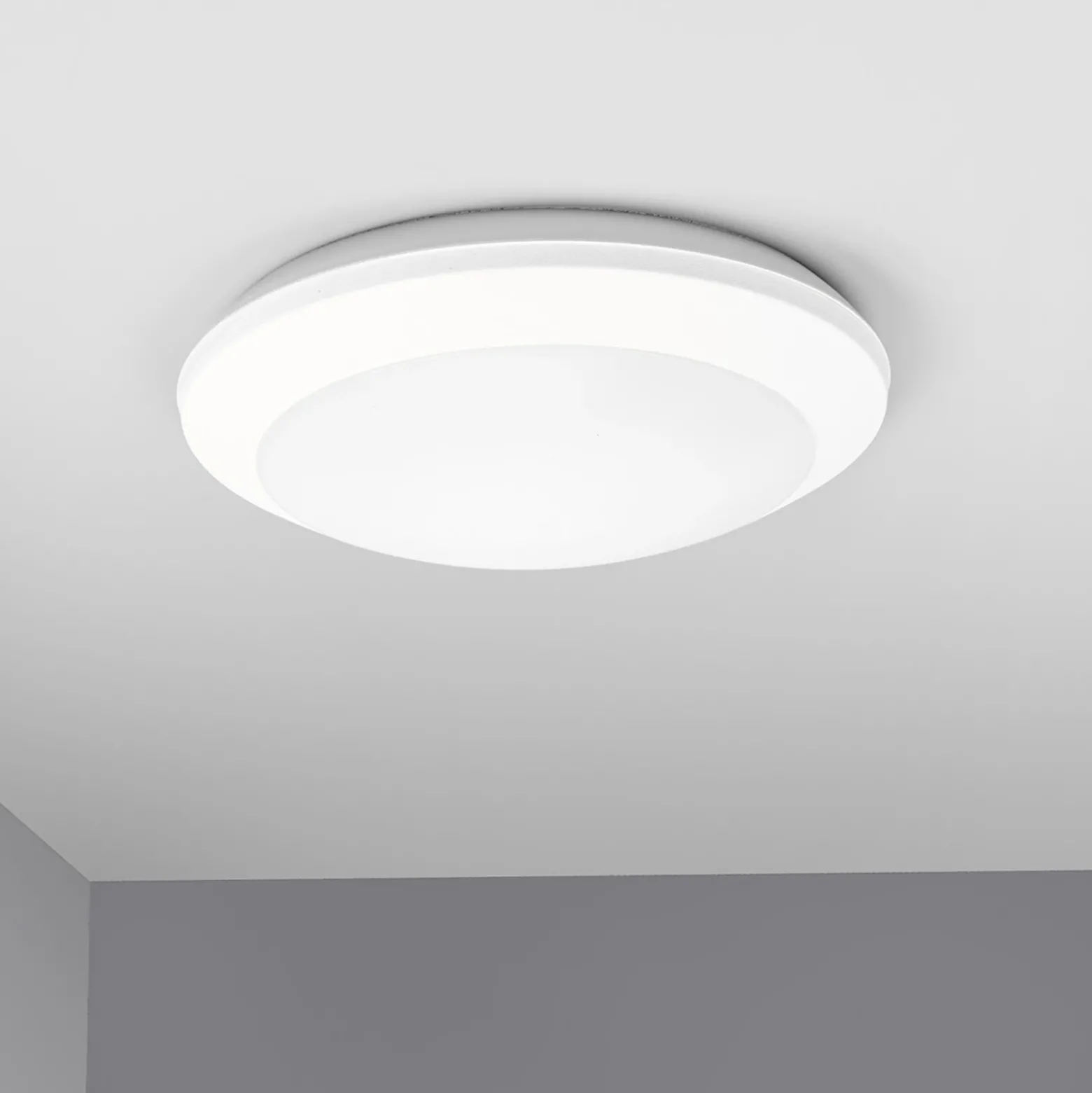 Plafón con sensor Umberta 2 x E27 blanco