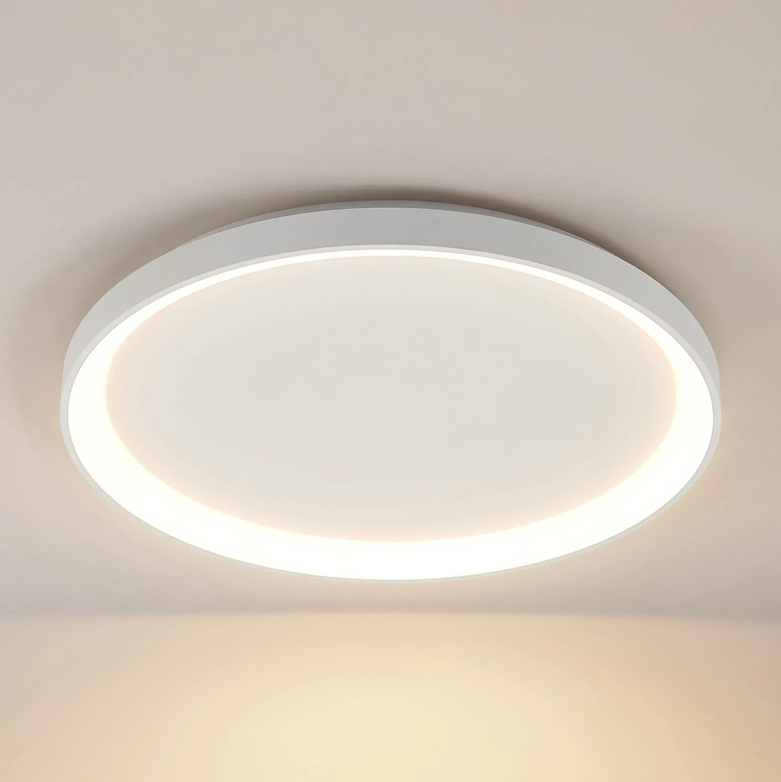 Plafón LED Arcchio Vivy, Ø 58 cm, blanca, metal