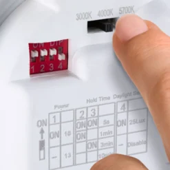 Plafón LED Luiana de Paulmann, blanco, con sensor, IP44