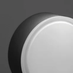 Plafón LED 1421 para exterior, grafito Ø 20,5cm