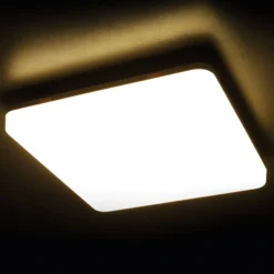 Plafón LED Pronto, angular, 28 x 28 cm