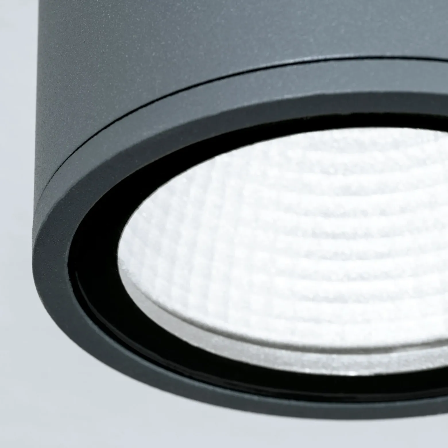 Plafón LED Sputnik IP65 Ø 9 cm antracita