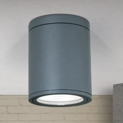 Plafón LED Sputnik IP65 Ø 9 cm antracita