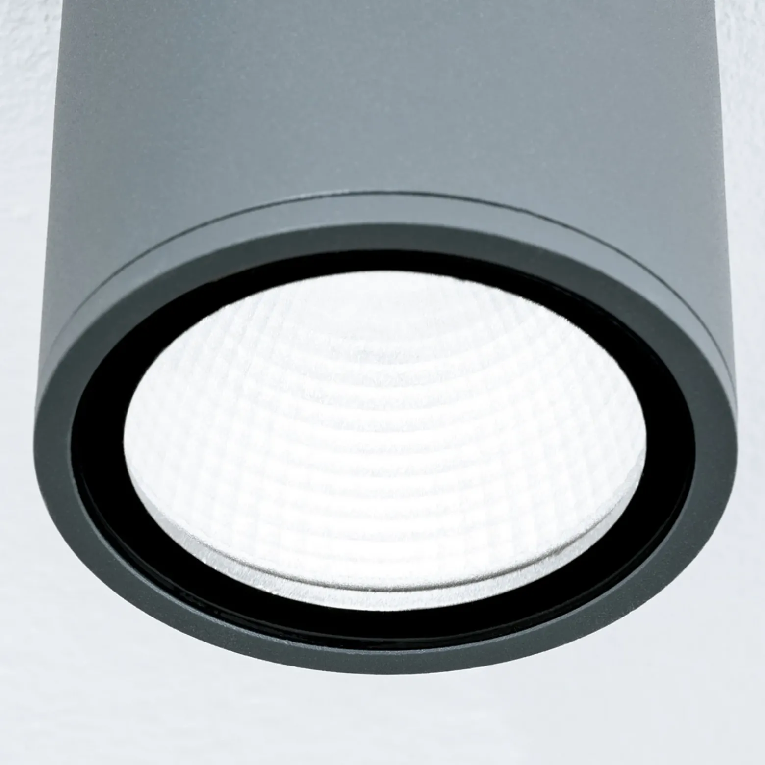 Plafón LED Sputnik IP65 Ø 9 cm antracita