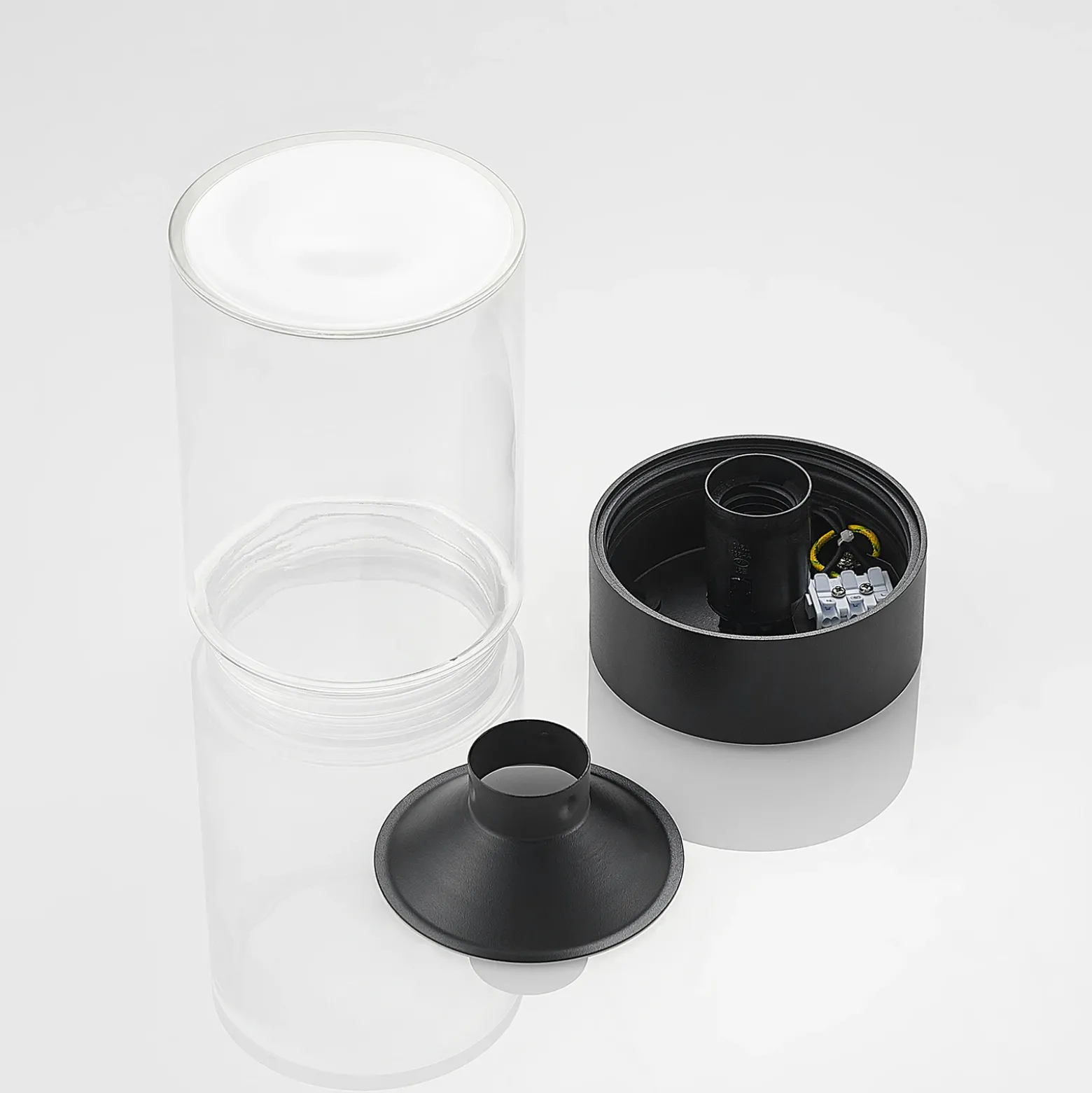 Plafón para exterior Arcchio Liljana, IP65, negro