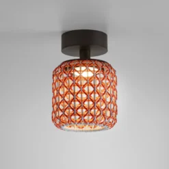 Plafón para exterior Bover Nans PF/16 LED, rojo