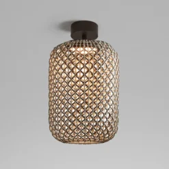 Plafón para exterior Bover Nans PF/31.2 LED, marrón