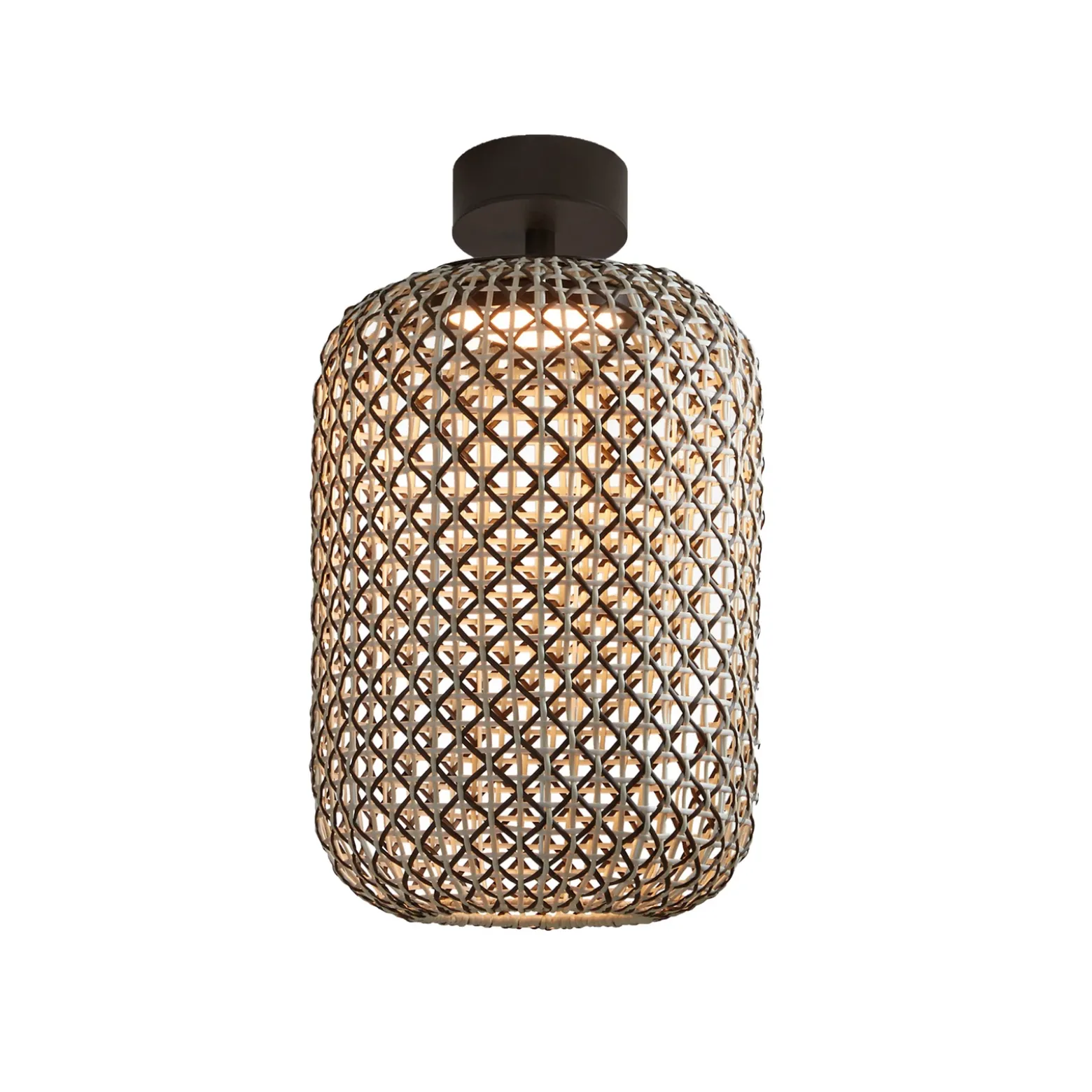 Plafón para exterior Bover Nans PF/31.2 LED, marrón