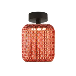 Plafón para exterior Bover Nans PF/21 LED, rojo