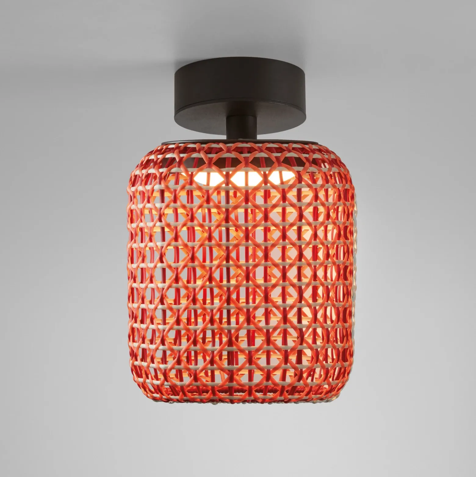 Plafón para exterior Bover Nans PF/21 LED, rojo