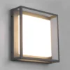 Plafón para exterior LED Witham IP54, CCT, antracita