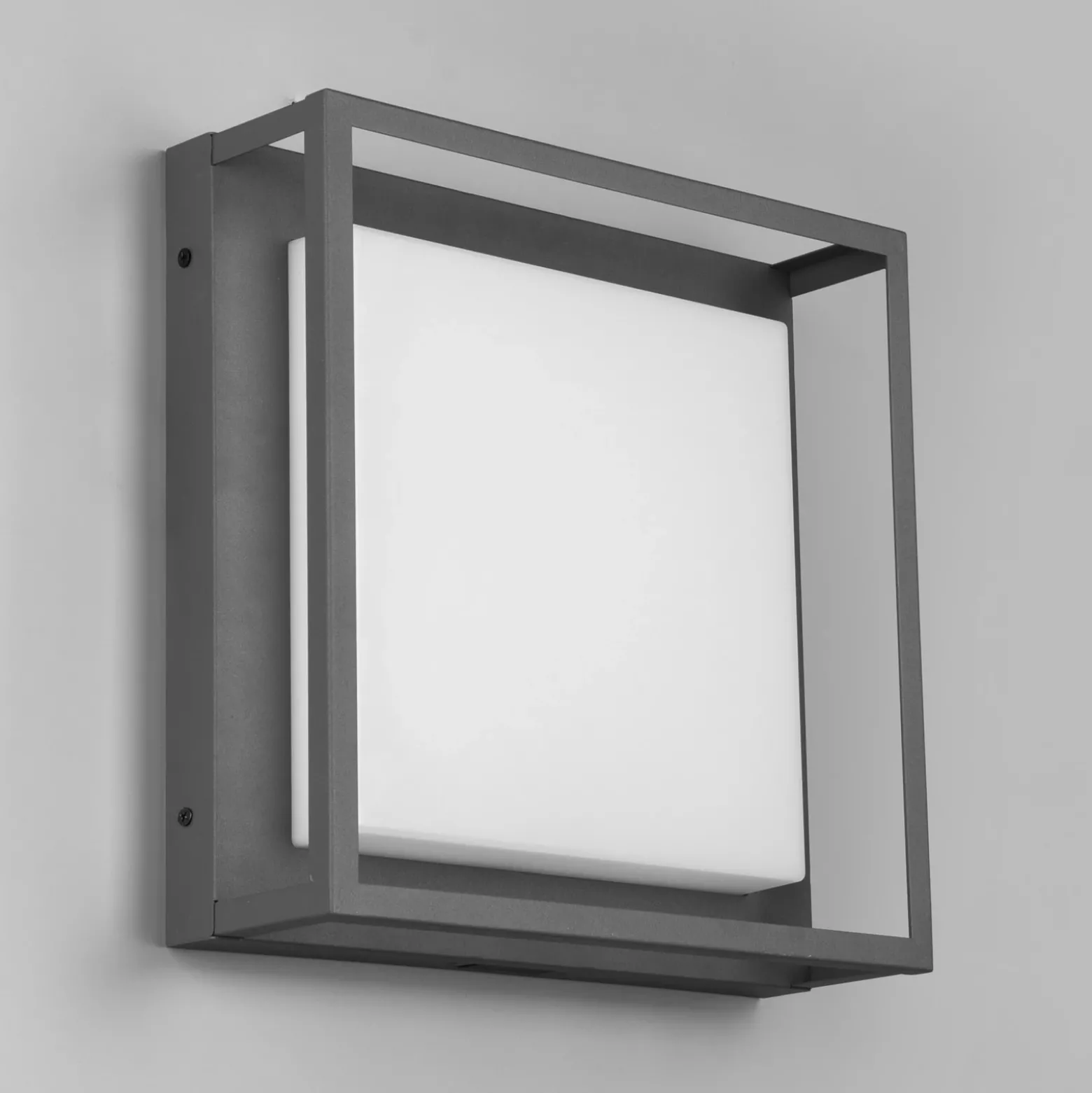 Plafón para exterior LED Witham IP54, CCT, antracita