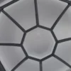 Plafón para exterior Lindby Idril, antracita, metal, Ø 26,5 cm