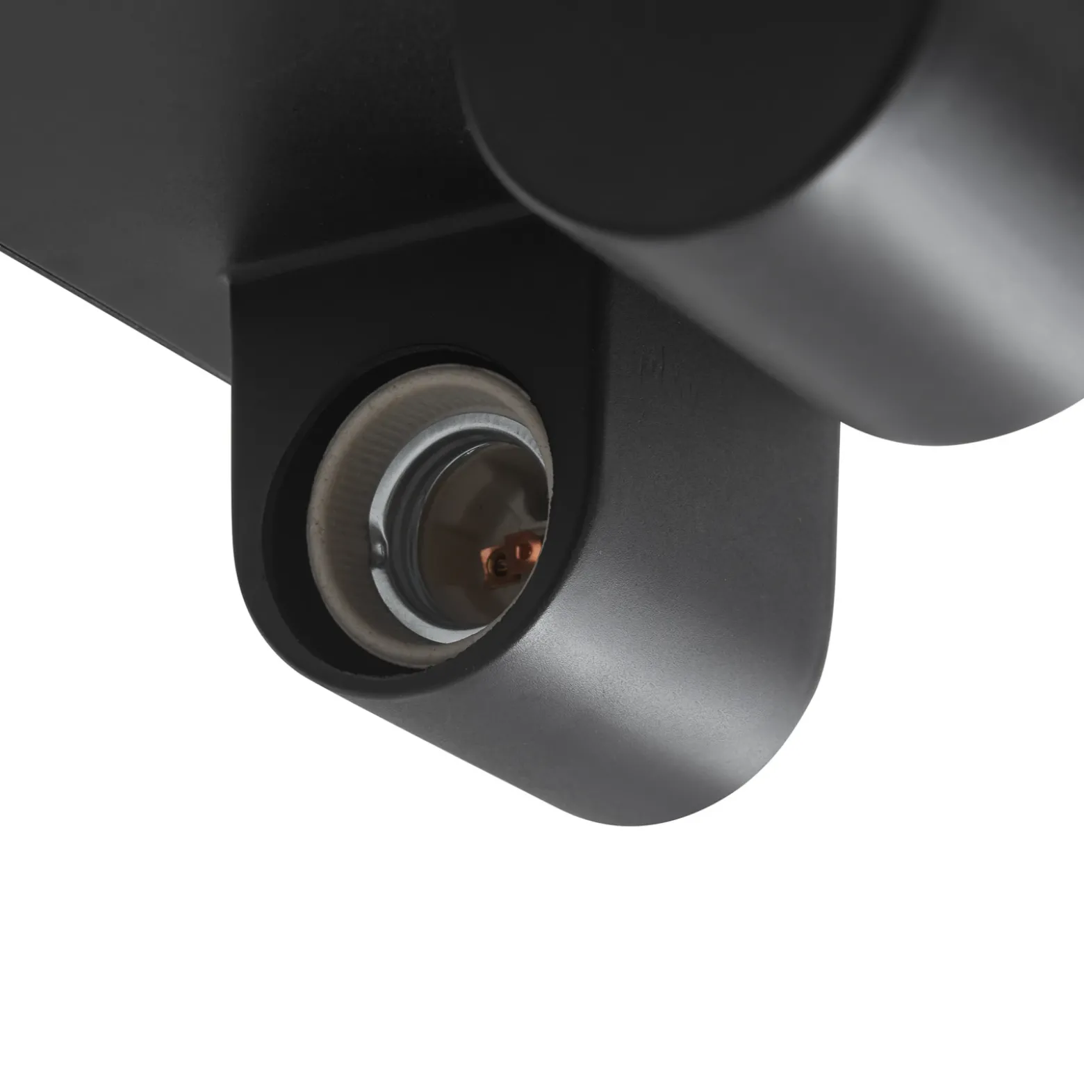 Plafón para exterior Lindby Kremena, negro