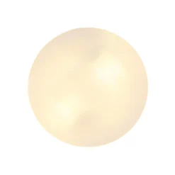 Plafón para exterior Vranos, color plata, Ø 24 cm, aluminio