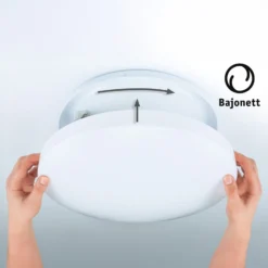 Plafón Paulmann Axin, Ø 35 cm, blanca, IP44, E27