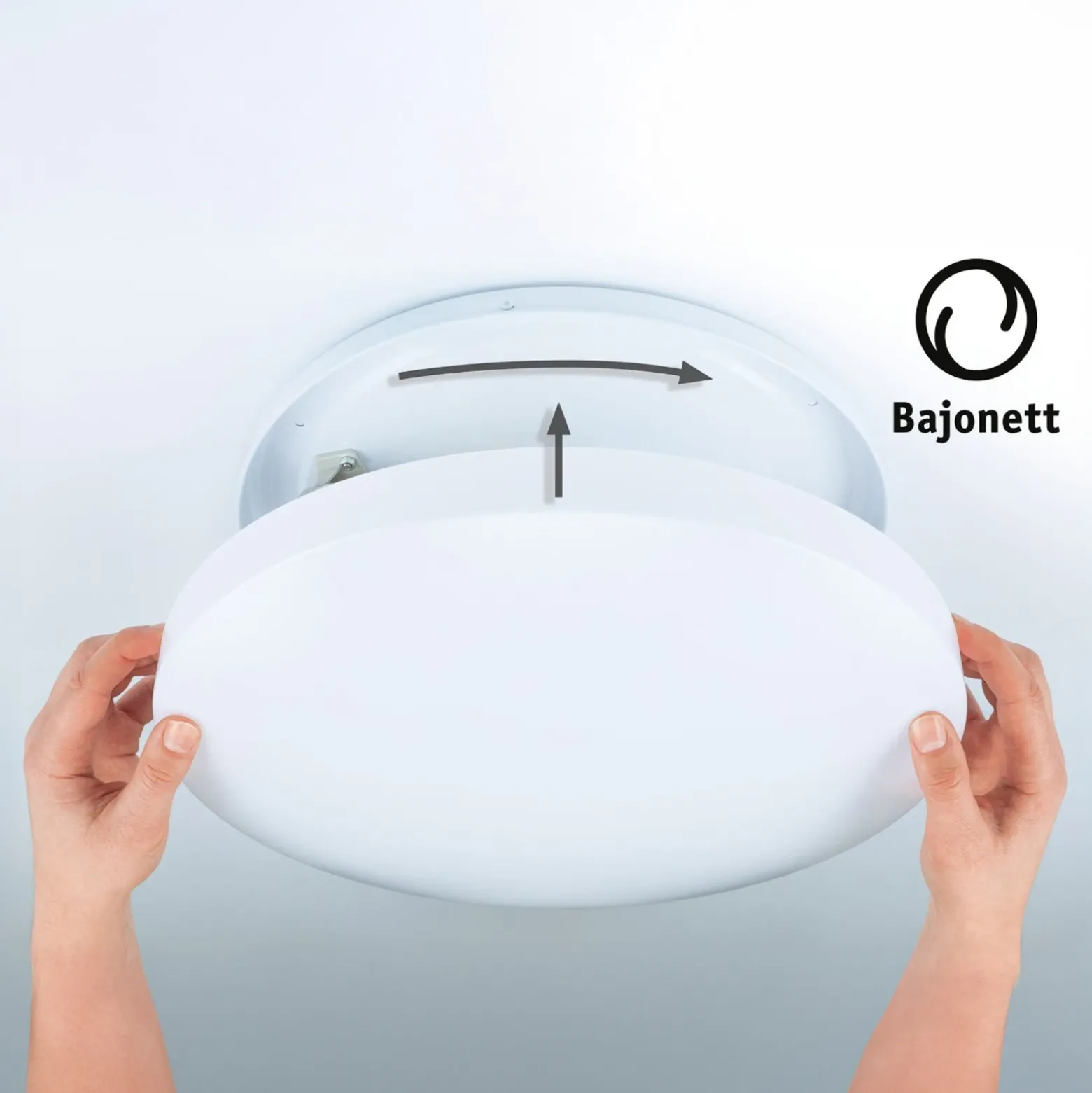 Plafón Paulmann Axin, Ø 35 cm, blanca, IP44, E27