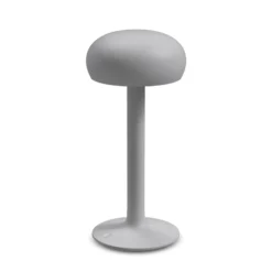 PLEASE WAIT to be SEATED Lámpara de mesa recargable Emendo, gris, IP44