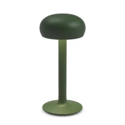 PLEASE WAIT to be SEATED Lámpara de mesa recargable Emendo, verde, IP44