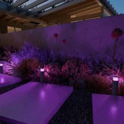 Poste de jardín inteligente Calex, RGBW, juego de 3