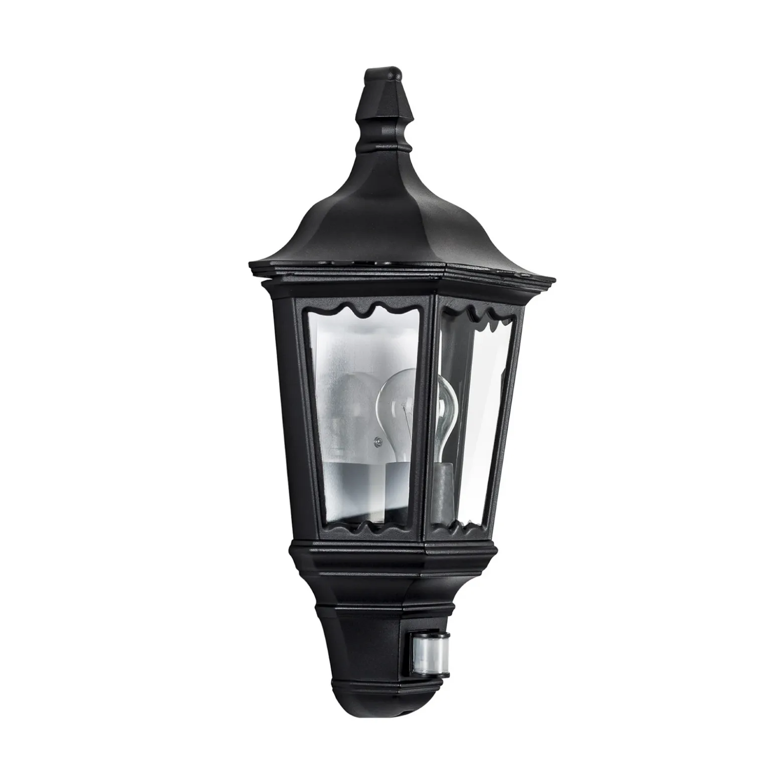 Práctico aplique de exterior Ancona, negro