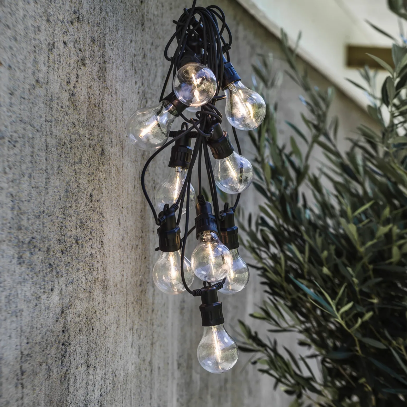 PR Home Glow cadena de luces exterior LED, negro