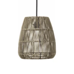 PR Home lámpara colgante exterior Saigon, gris, Ø 28 cm, cable 2,5m