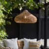 PR Home Lámpara colgante exterior Mira, Lampakanay, enchufe, Ø 70 cm