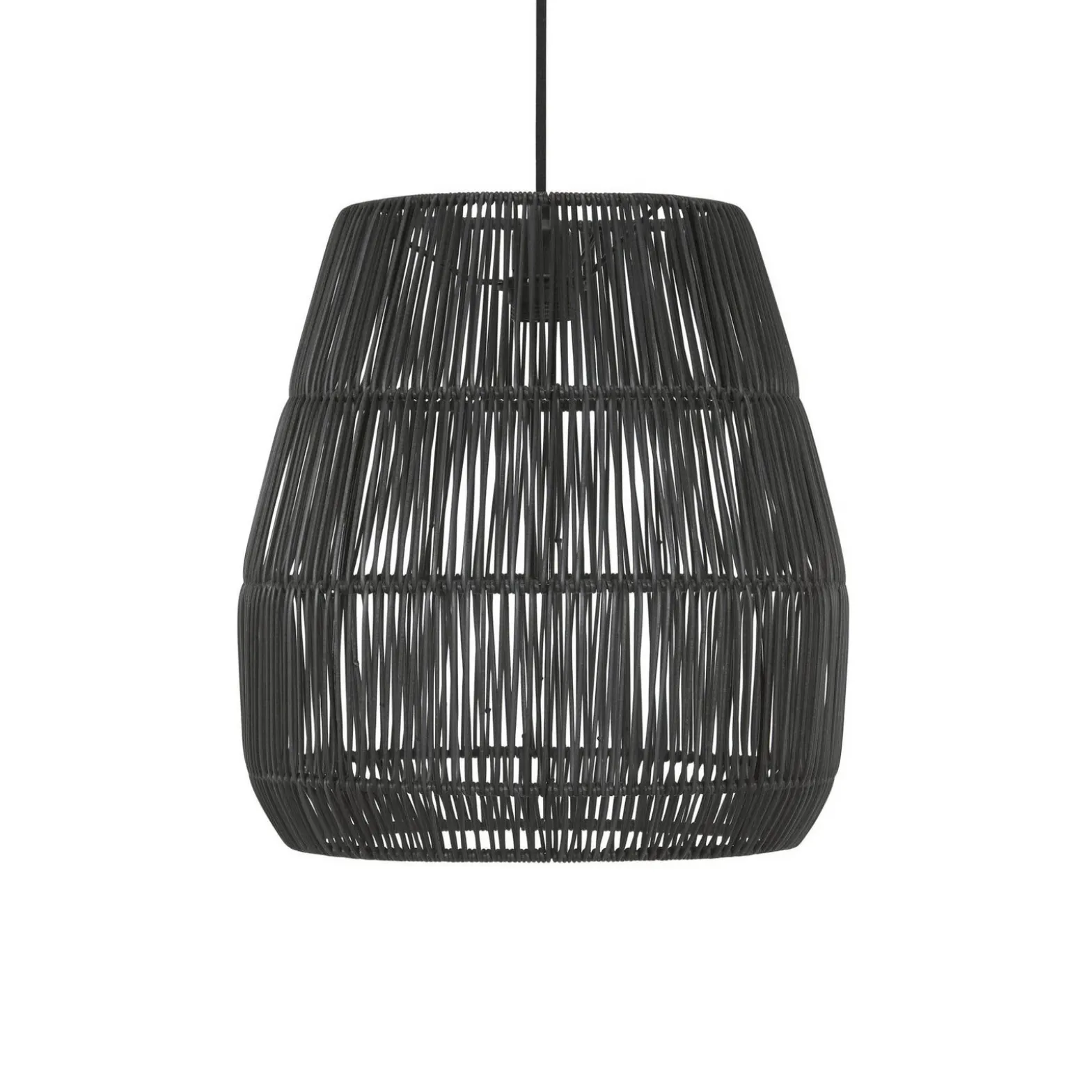 PR Home Saigon lámpara colgante exterior negro Ø38cm cable 2.5m