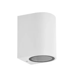 Prios aplique de exterior Tetje, blanco, redondo, 10 cm, set de 4