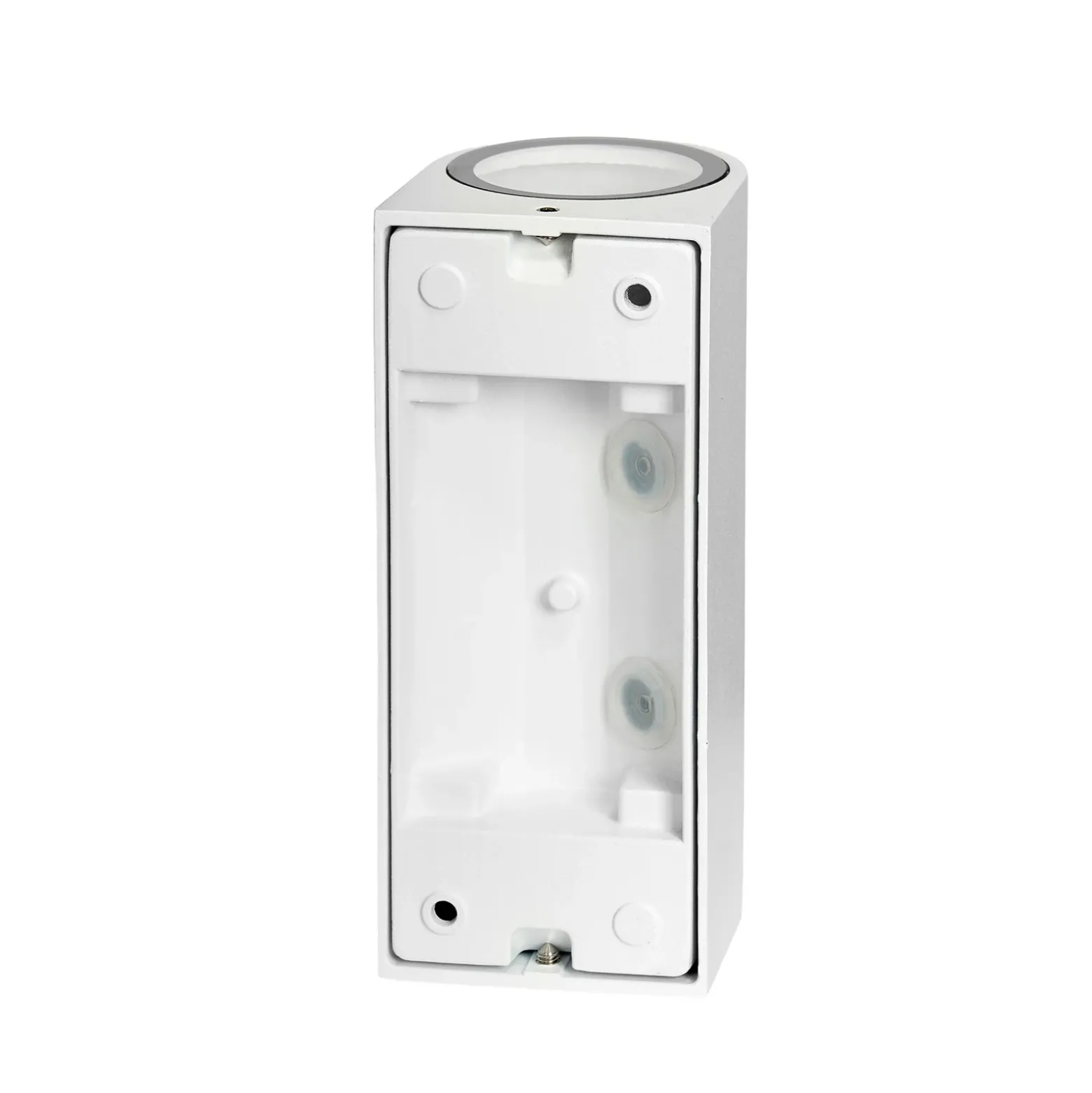 Prios aplique de exterior Tetje, blanco, redondo, 16 cm, set de 4