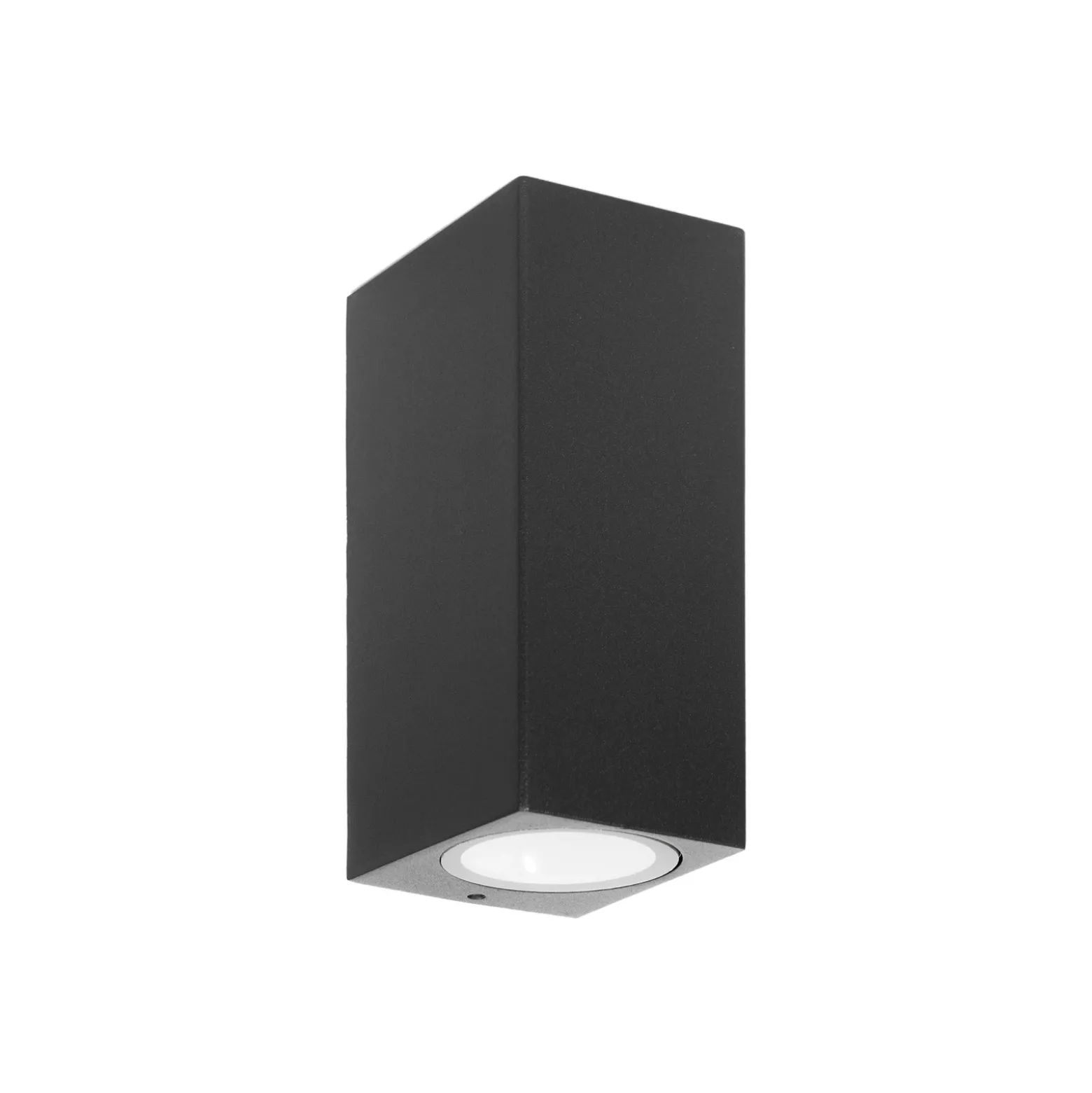 Prios aplique de exterior Tetje, negro, angular, 16 cm