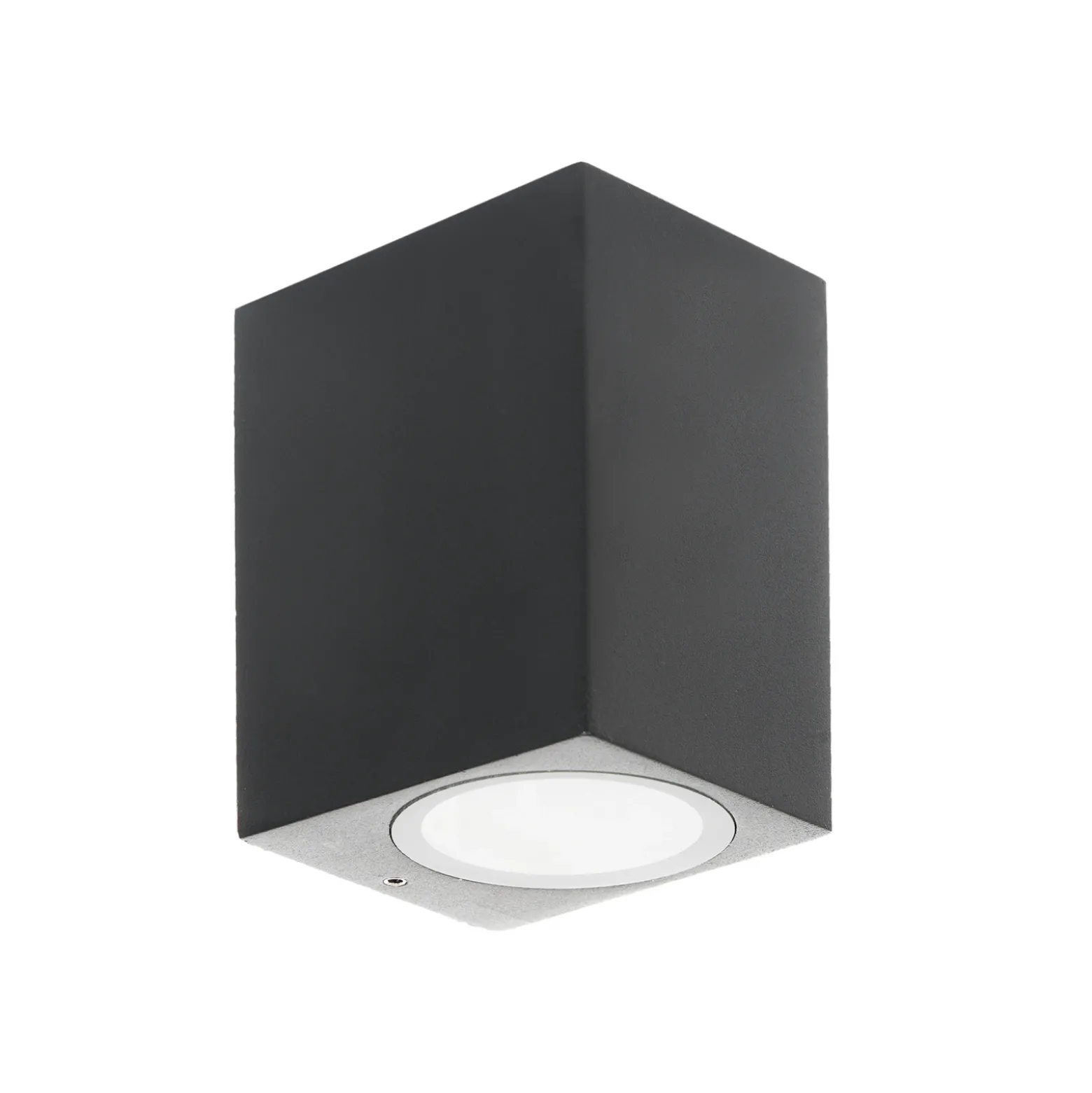 Prios aplique de exterior Tetje, negro, angular, 10 cm