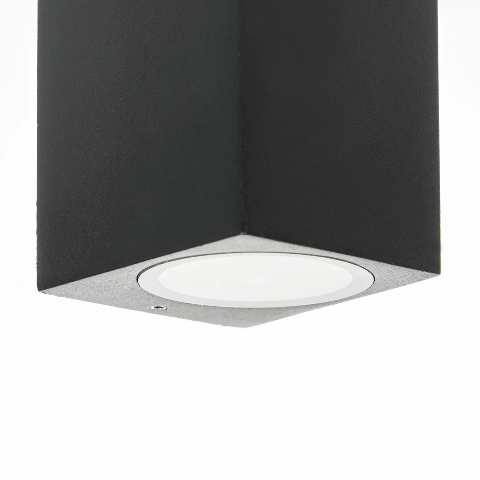 Prios aplique de exterior Tetje, negro, angular, 10 cm