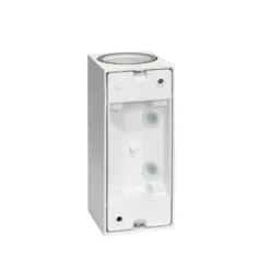 Prios aplique de exterior Tetje, blanco, angular, 16 cm