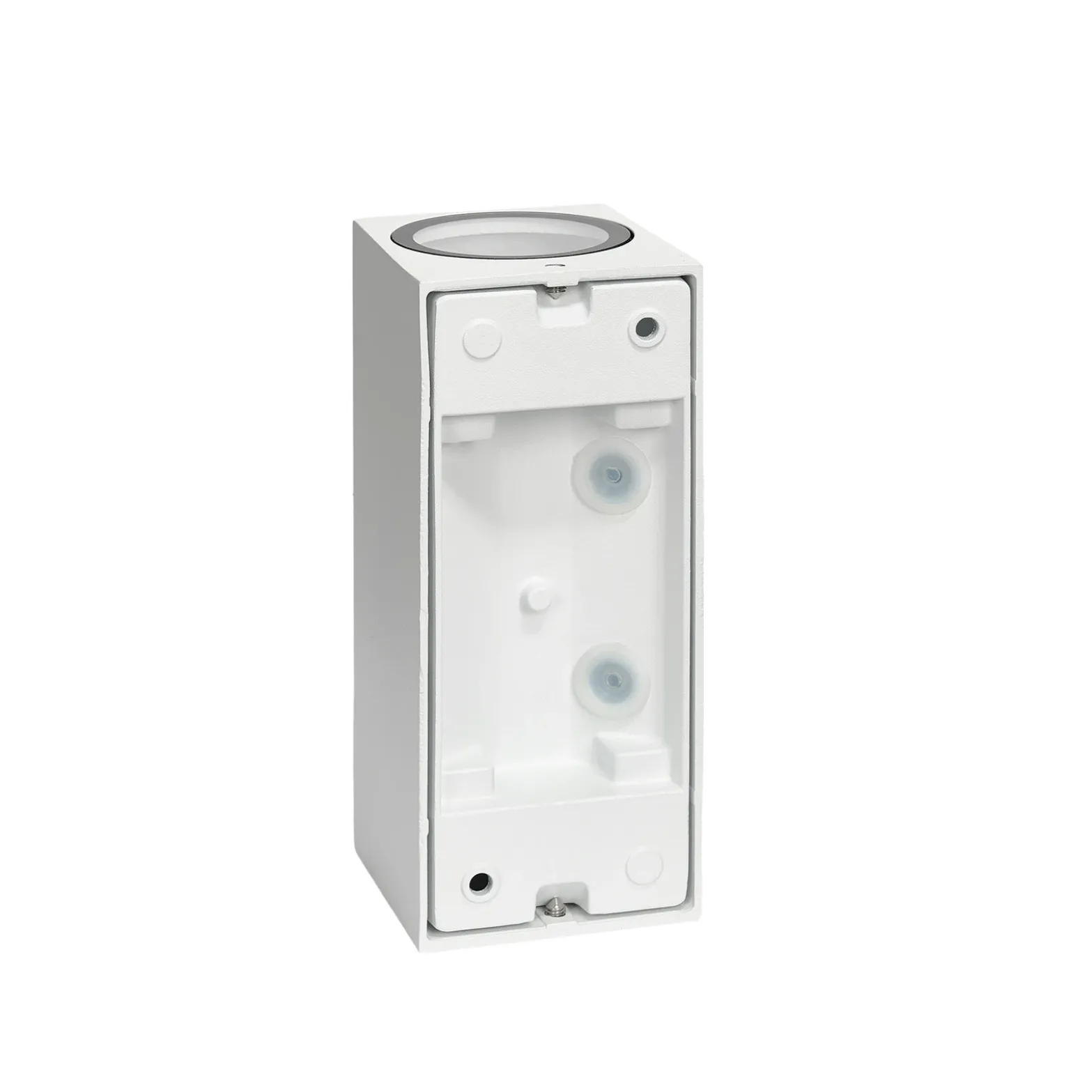 Prios aplique de exterior Tetje, blanco, angular, 16 cm
