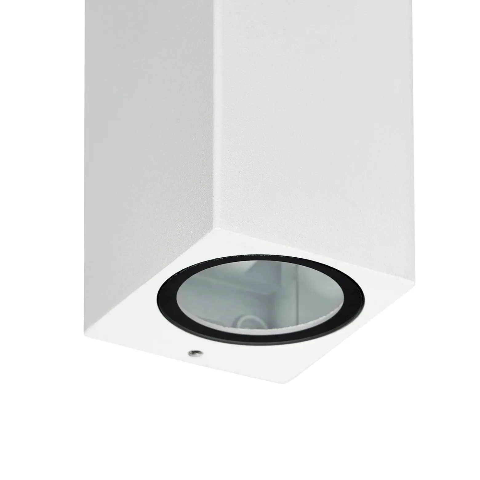 Prios aplique de exterior Tetje, blanco, angular, 16 cm