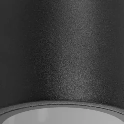 Prios aplique de exterior Tetje, negro, redondo, 10 cm, set de 4