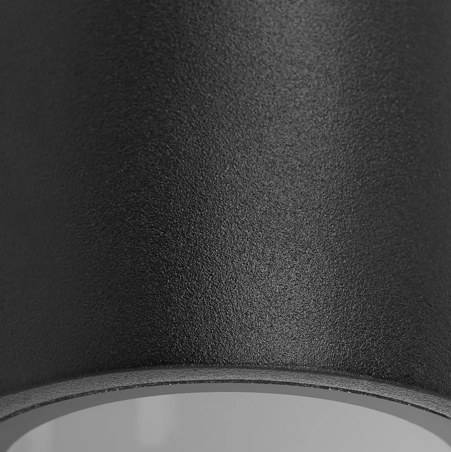 Prios aplique de exterior Tetje, negro, redondo, 10 cm