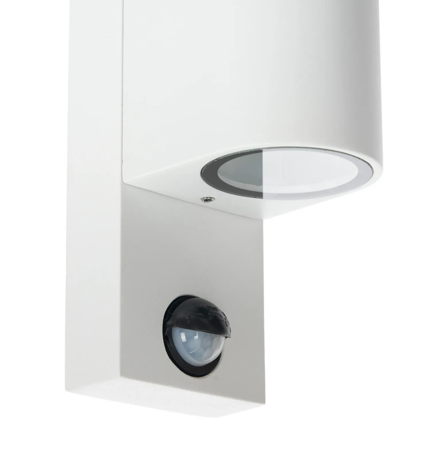 Prios aplique de exterior Tetje, blanco, redondo, sensor, set de 2
