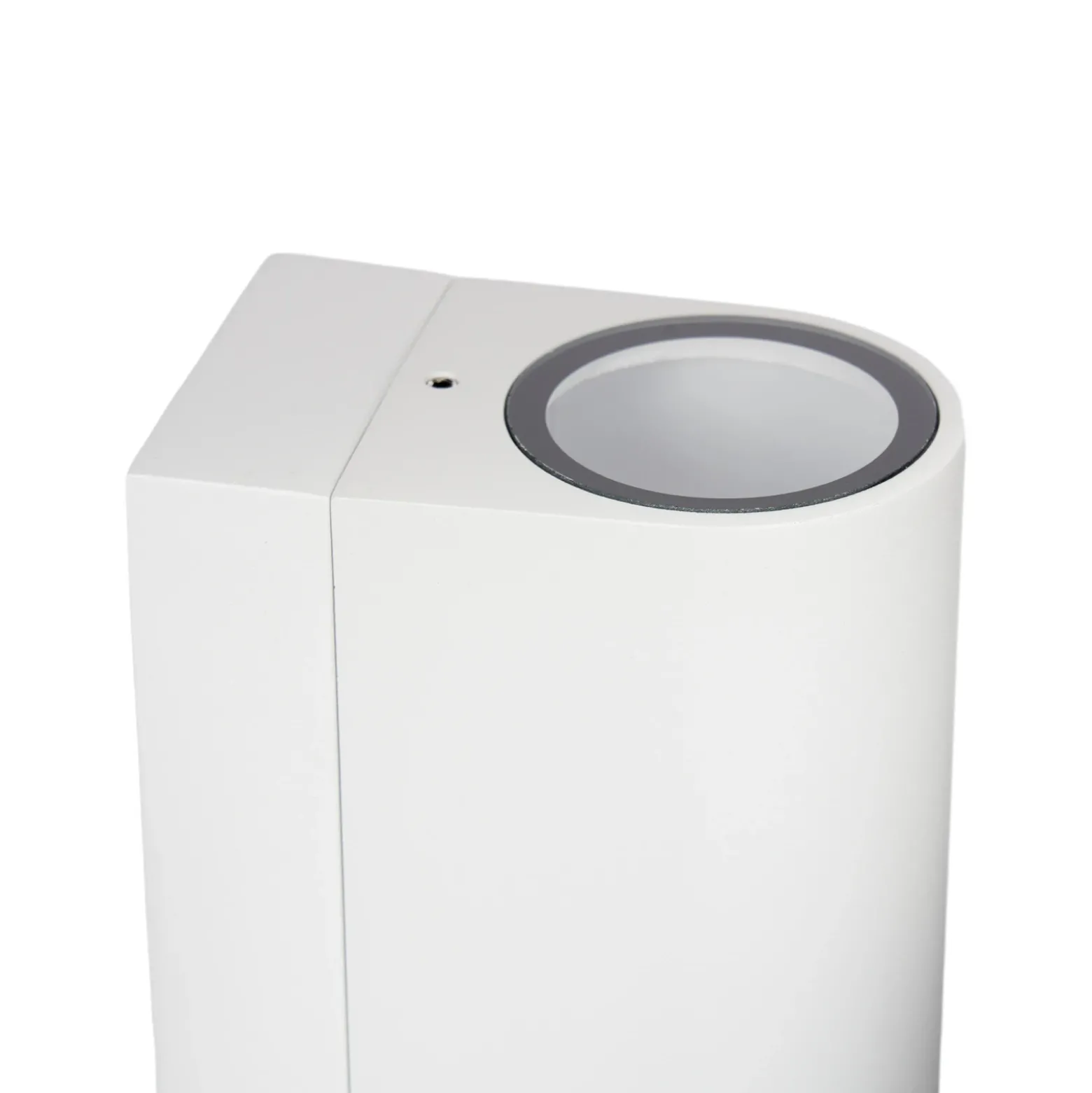 Prios aplique de exterior Tetje, blanco, redondo, sensor, set de 2