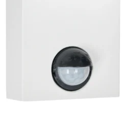 Prios aplique de exterior Tetje, blanco, redondo, sensor, set de 2