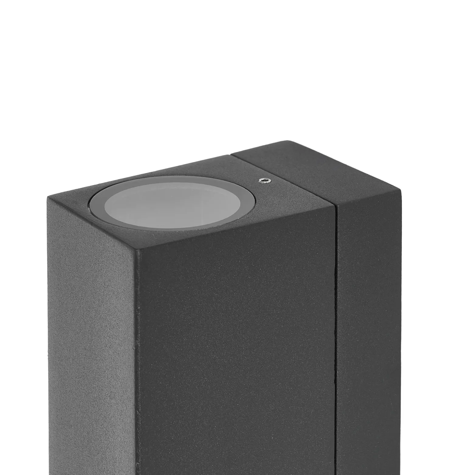 Prios aplique de exterior Tetje, negro, angular, sensor, 2 unidades