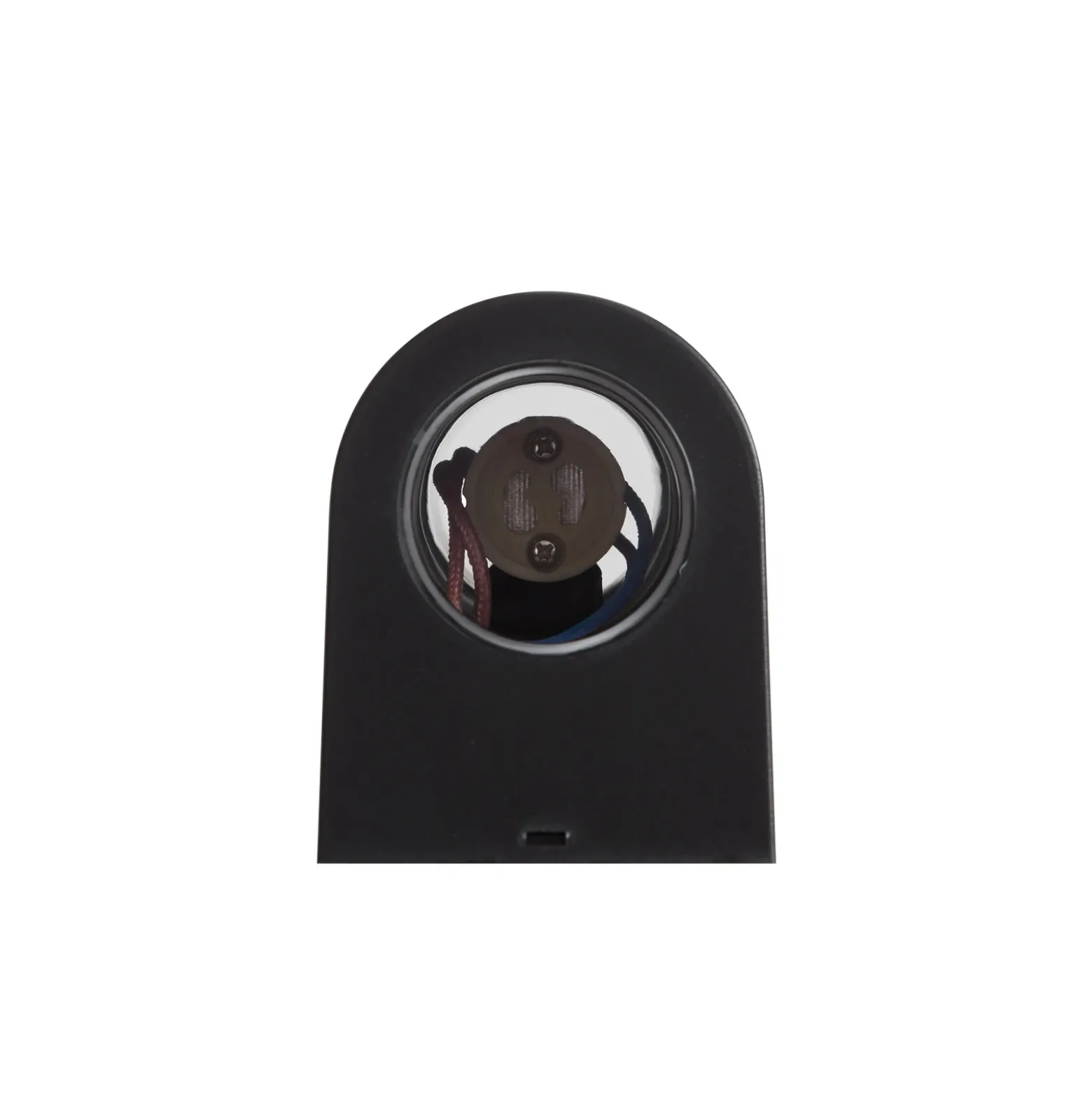 Prios aplique exterior Irfan redondo negro 15,5 cm