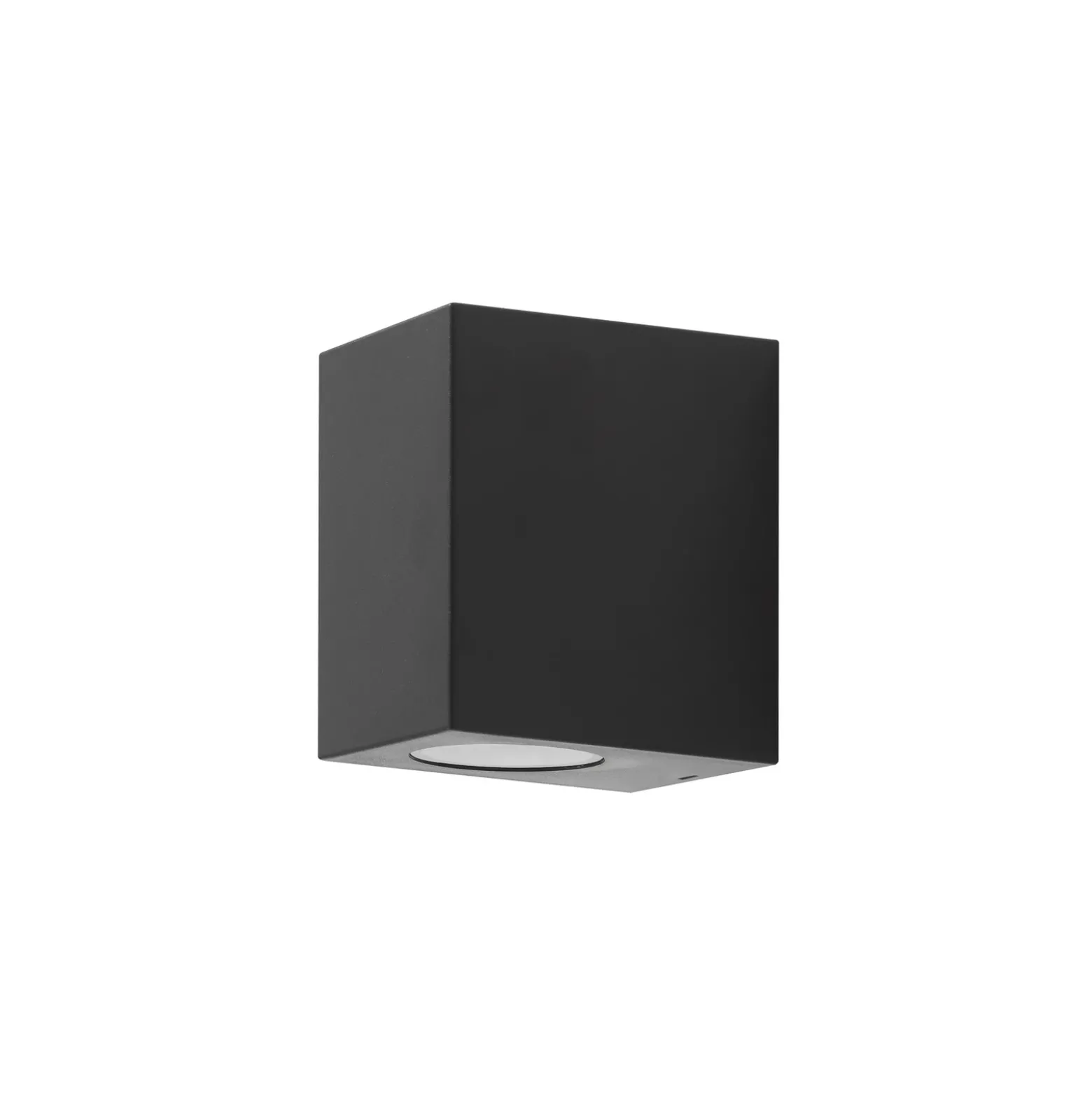Prios aplique exterior Irfan angular negro 10 cm