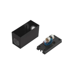 Prios aplique exterior Irfan angular negro 15,5 cm