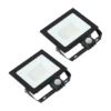 Prios foco exterior LED Maikel, 50 W, metal, sensor, juego de 2