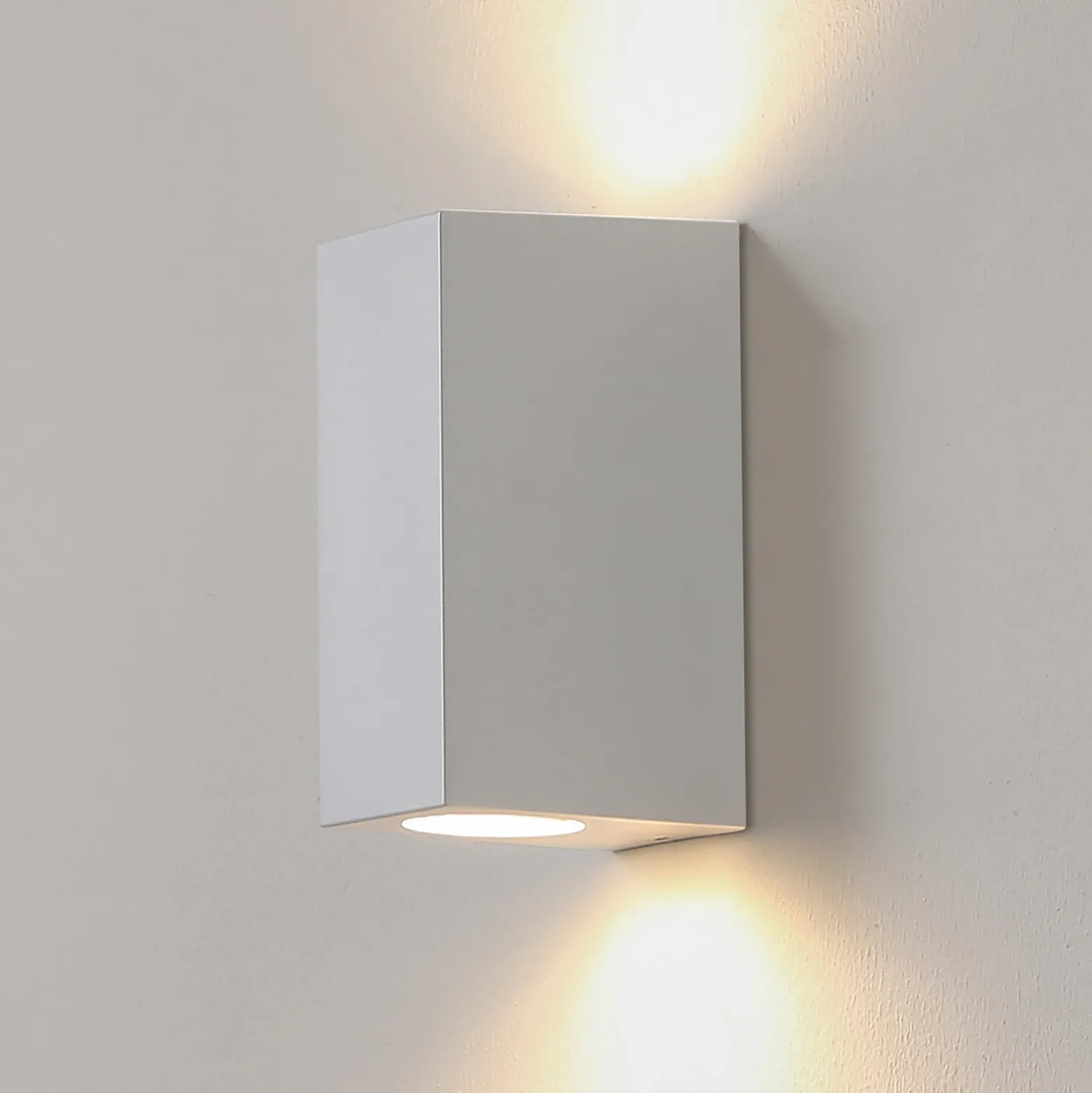 Prios Irfan aplique de exterior angular blanco 15,5 cm