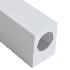 Prios Irfan aplique de exterior angular blanco 15,5 cm
